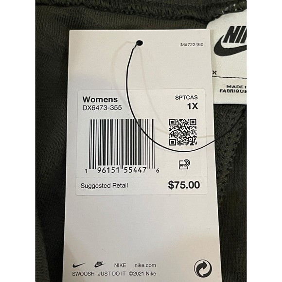 Nike Women's Size 1X Everyday Modern High-Waisted Joggers Sequoia Green $75 NWT - Picture 6 of 15